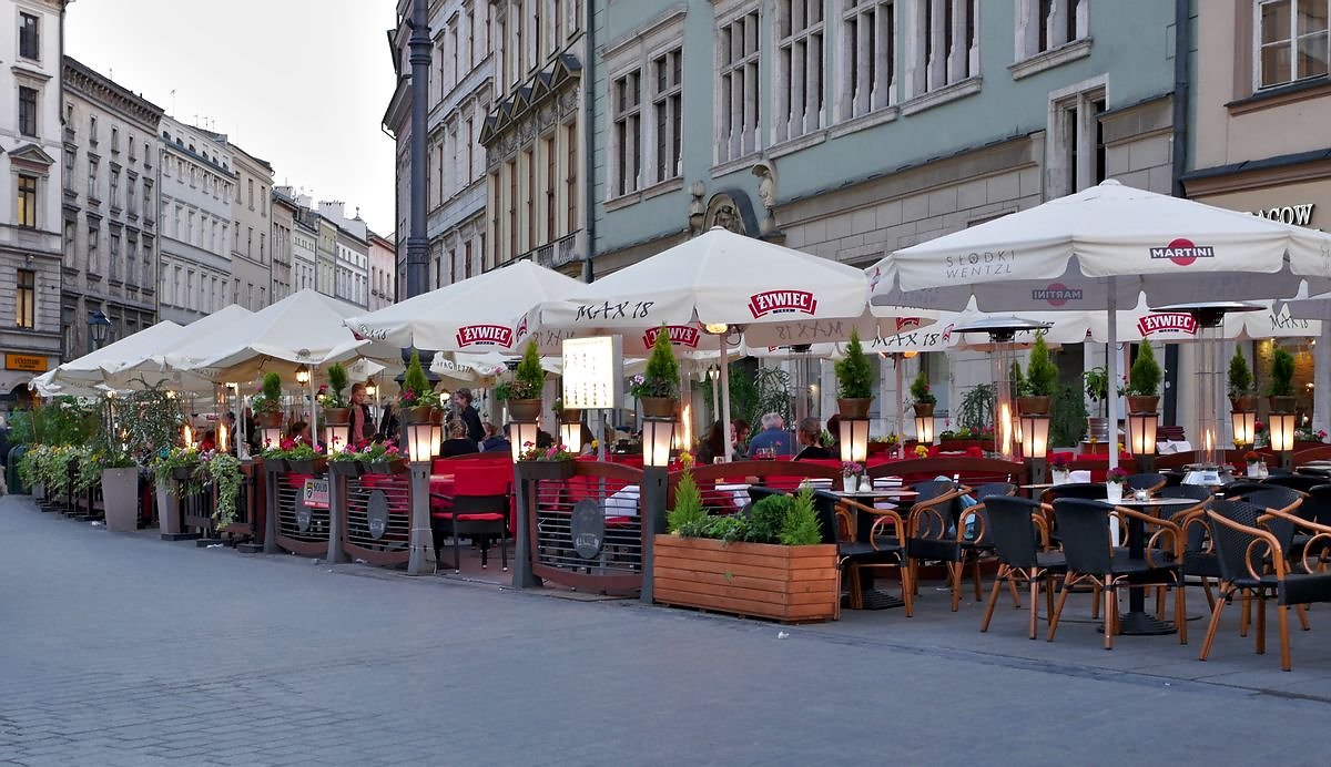 Patio restaurant in Krakow