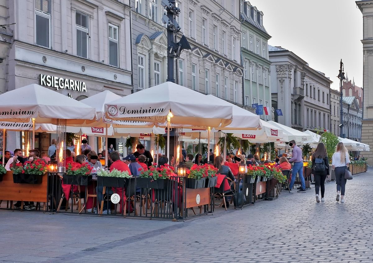 Patio restaurant in Krakow